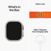 Apple Watch Ultra 49mm Titanium Case GPS + Cellular Ocean Band (Orange) (Small) (MNHH3ZP/A)