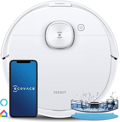 ECOVACS DEEBOT N8 Robot Vacuum Cleaner,dToF 2-in-1 Vacuum & Mopping,2300Pa Suction Power,Multi-Floor Mapping, Virtual Boundary,Carpet Detection (DLN26-21EP)